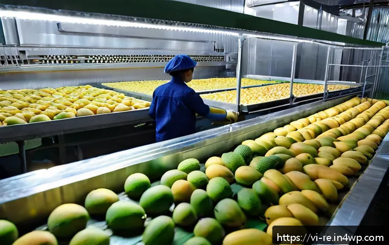 건조 기술의 역사와 발전 - A modern cold drying technology facility in Vietnam processing fresh tropical fruits like mangoes an...